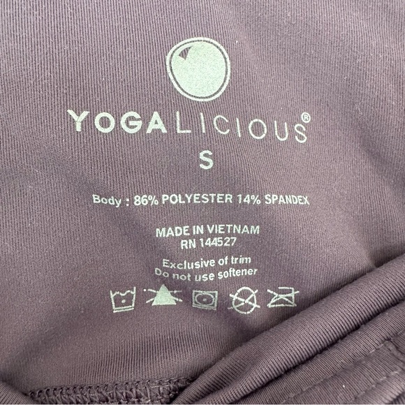Yogalicious Leggings Deep Purple Size Small - Picture 4 of 5
